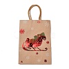 Christmas Theme Hot Stamping Rectangle Paper Bags CARB-F011-02D-2