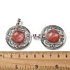Cherry Quartz Glass Pendants G-Q158-03U-3