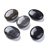 Natural Silver Leaf Jasper Oval Palm Stone G-K416-03A-1