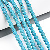 Synthetic Turquoise Beads Strands TURQ-S192-4mm-2-1