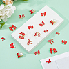 54Pcs 9 Styles Bowknot Alloy Enamel Pendants ENAM-DC0002-09B-4