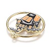 Halloween Theme Alloy Enamel Pendants X-ENAM-J649-12LG-02-4