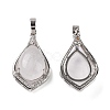 Natural Quartz Crystal Pendants G-H283-04P-25-2