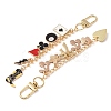 2Pcs 2 Styles Alloy Enamel Pendant Decorations HJEW-BM0001-46B-3