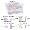 24Pcs 12 Style Transparent Acrylic Beads MACR-FS0001-17-5