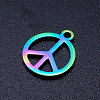 Ion Plating(IP) 304 Stainless Steel Charms STAS-Q201-JN183-2