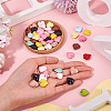 50Pcs Baking Paint Acrylic Pendants OACR-TA0004-83C-6