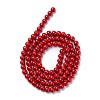 Baking Paint Glass Round Bead Strands DGLA-Q020-8mm-M-2