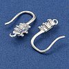 Brass Pave Clear Cubic Zirconia Earring Hooks KK-R149-20S-2