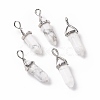 Natural Howlite Pointed Pendants G-K329-55P-1