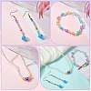 1000Pcs UV Plating Transparent Acrylic Beads OACR-SZ0001-55-6