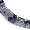 Natural Colorful Fluorite Beads Strands G-P553-E01-03-4