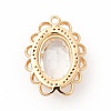 Brass with K9 Glass Charms KK-B071-16G-06-2
