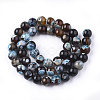 Natural Fire Crackle Agate Beads Strands X-G-S346-8mm-03-2