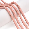 Handmade Polymer Clay Bead Strands CLAY-S094-6mm-A01-2