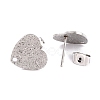 Non-Tarnish 304 Stainless Steel Stud Earring Findings EJEW-O104-14P-3