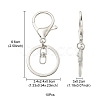 10Pcs Alloy Split Key Rings KK-YW0002-01P-5