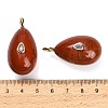 Natural Red Jasper Pendants GG-CBA4625-02G-03-3