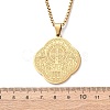 304 Stainless Steel Saint Benedict Pendant Necklaces LS-NJEW-B153-02A-G-3