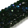 Electroplate Transparent Glass Beads Strands EGLA-A035-T6mm-L10-1