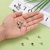 Platinum Iron Flower Bead Caps X-IFIN-015Y-N-5