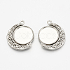 Alloy Pendant Cabochon Settings PALLOY-S108-11P-1