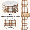 1 Roll Polyester Ruffled Ribbon SRIB-CY0001-14F-2