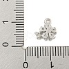 Brass Micro Pave Clear Cubic Zirconia Pendants KK-U015-10P-3