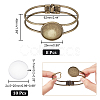 DIY Blank Dome Bangle Making Kit DIY-NB0008-11-2