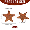 60Pcs Iron Pendants IFIN-GF0001-42B-2