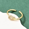 Brass Micro Pave Cubic Zirconia Finger Rings RJEW-C153-01G-02-2