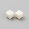 Opaque Acrylic Beads MACR-WH20001-13K-2
