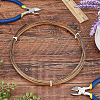 Half Round Brass Wire for Jewelry Making CWIR-WH0003-02-B-7