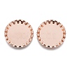 304 Stainless Steel Cabochon Settings X-STAS-P249-09RG-1