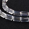 AB Color Plated Faceted Cuboid Electroplate Glass Beads Strands EGLA-F109-A01-1