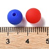 Rubberized Style Imitated Silicone Acrylic Beads MACR-D029-01D-3