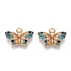 Alloy Enamel Pendants ENAM-N055-014F-NR-2