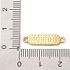 Beach Theme Rack Plating Brass Rectangle Connector Charms KK-P261-08A-G13-3