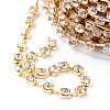 Brass Rhinestone Strass Chains CHC-T002-SS12-01C-2