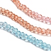 Transparent Painted Glass Beads Strands DGLA-A034-T2mm-A19-4