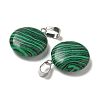 Natural & Synthetic Mixed Gemstone Pendants G-B127-14P-3