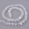 Natural Quartz Crystal Beads Strands X-G-Q462-8mm-32-2