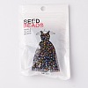 Transparent Rainbow Colours Round Glass Seed Beads X-SEED-A007-4mm-176-2