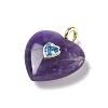 Natural Amethyst Pendants G-C274-04F-2