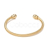 Classic Rack Plating Brass Cuff Bangles BJEW-E071-10G-1