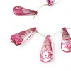 AB Color Plated Dyed Natural Freshwater Shell Beads Strands X-SHEL-T020-55A-3