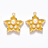 Brass Enamel Pendants KK-T049-056G-05-NF-1
