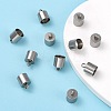 Tarnish Resistant Smooth Surface 201 Stainless Steel Cord Ends STAS-R063-97-5