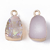 Druzy Resin Pendants RESI-S383-010-B03-2