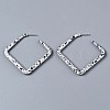Spray Painted CCB Plastic Stud Earrings EJEW-Q020-001A-1